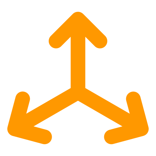 Three arrows Mavadee Flat icon