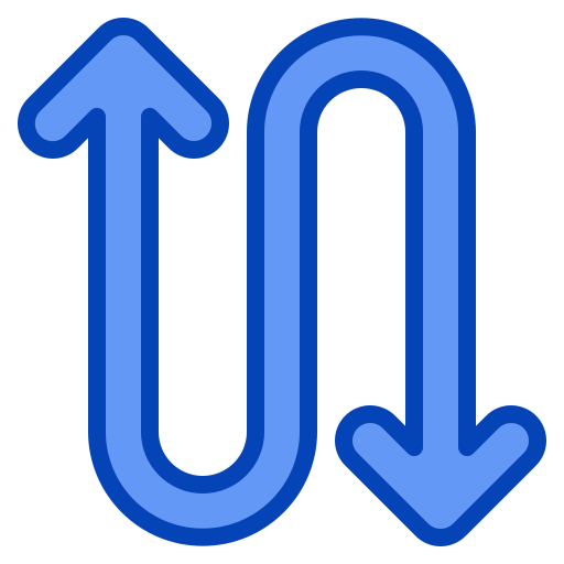 zigzag Generic Blue icoon
