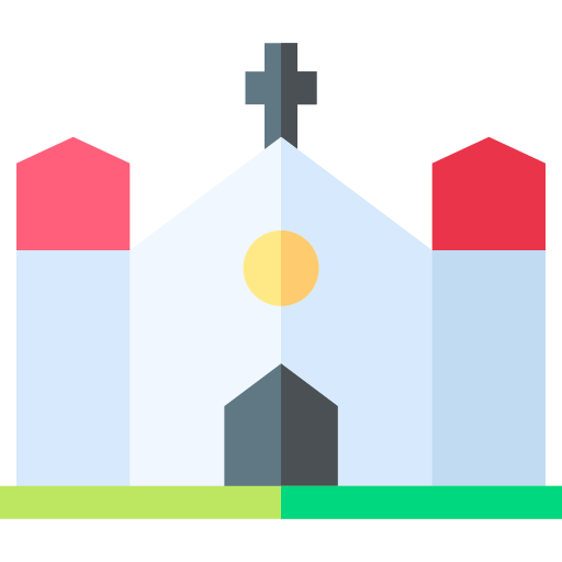 kościół Basic Straight Flat ikona