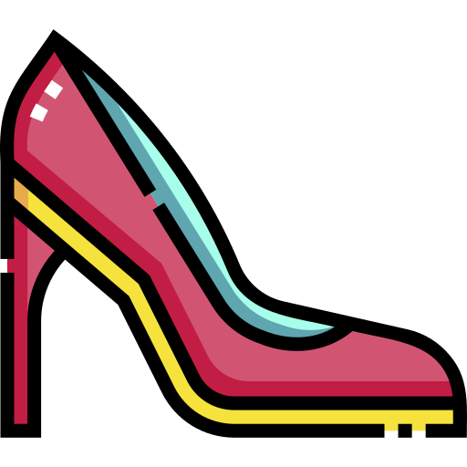 high heels Detailed Straight Lineal color icon