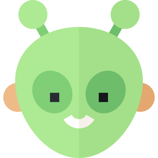 Alien Basic Straight Flat icon