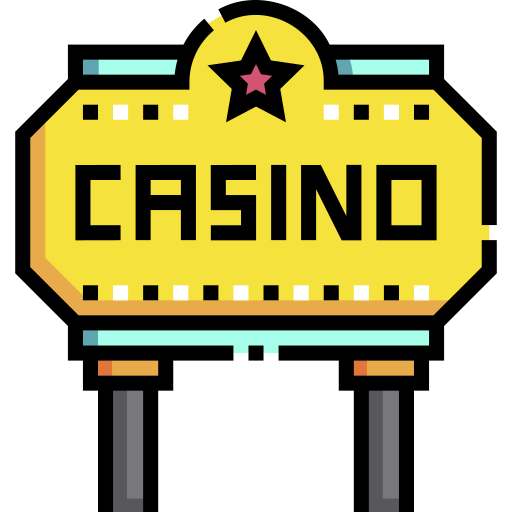 casino Detailed Straight Lineal color icono