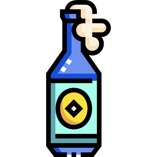 botella de cerveza Detailed Straight Lineal color icono