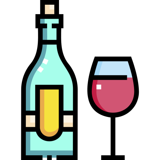 ワイン Detailed Straight Lineal color icon