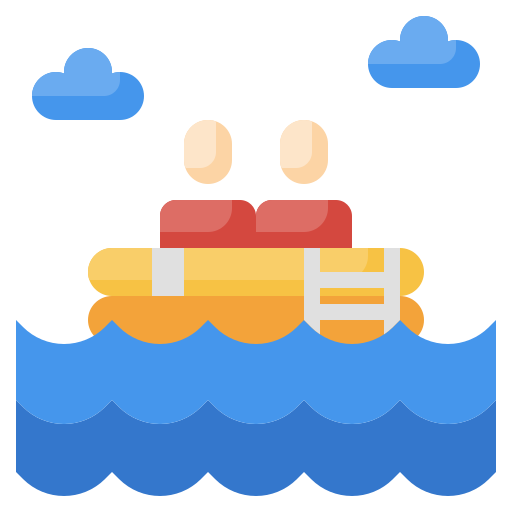 Life raft Surang Flat icon