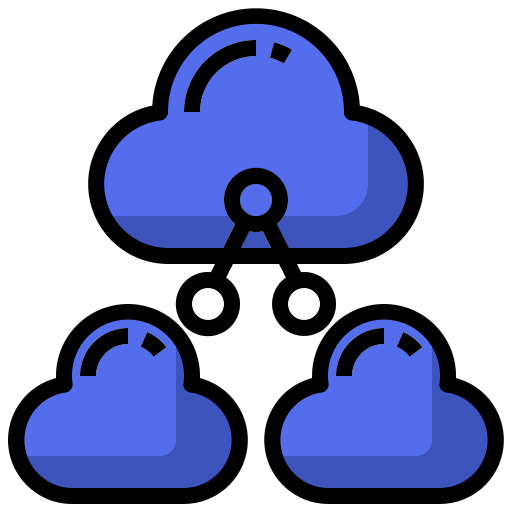 Cloud sharing Surang Lineal Color icon