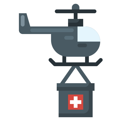 Helicopter Surang Flat icon