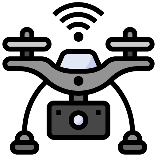 Drone Surang Lineal Color icon