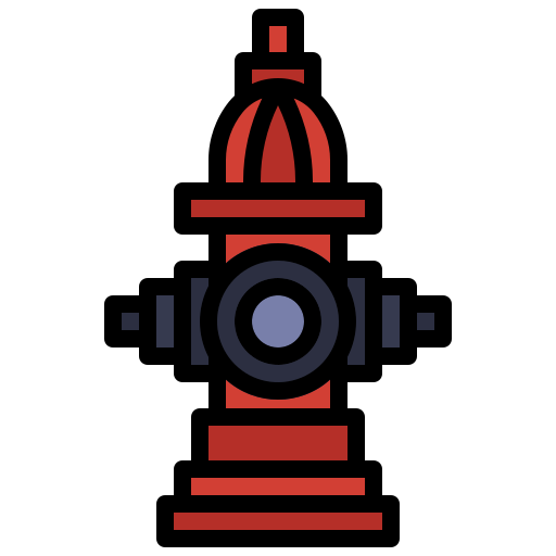 hydrant Surang Lineal Color ikona