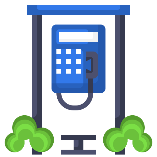Phone booth Surang Flat icon