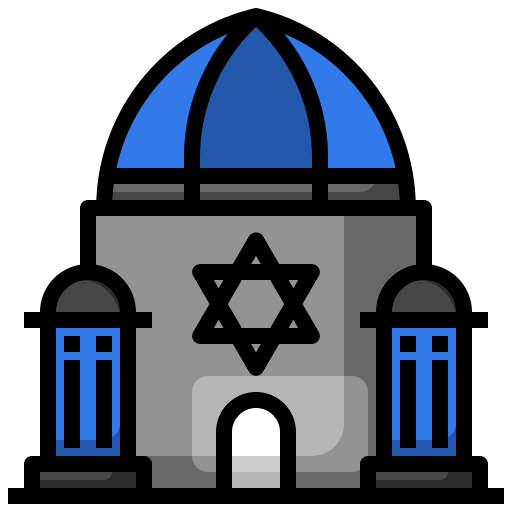 synagoga Surang Lineal Color ikona