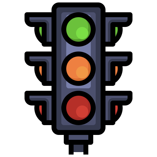 Traffic light Surang Lineal Color icon