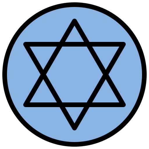 Иудаизм Surang Lineal Color иконка