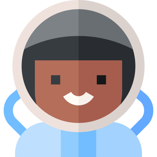 astronauta Basic Straight Flat ikona