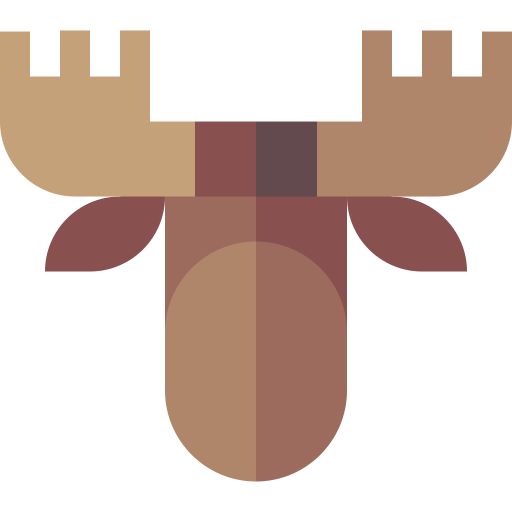 Moose Basic Straight Flat icon