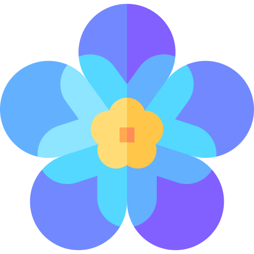 Alpine forget me not Basic Straight Flat icon