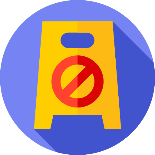 stationnement interdit Flat Circular Flat Icône