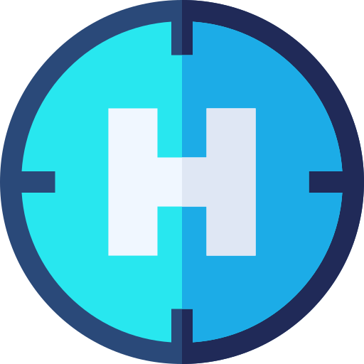 Helipad Basic Straight Flat icon
