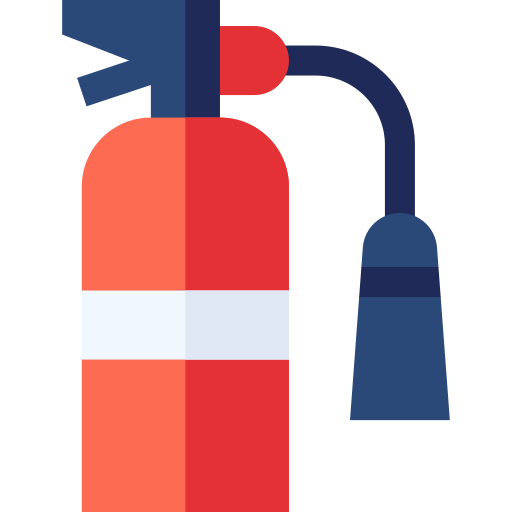 extintor de incêndio Basic Straight Flat Ícone