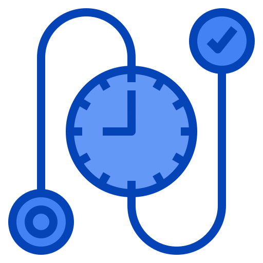 Working time Generic Blue icon