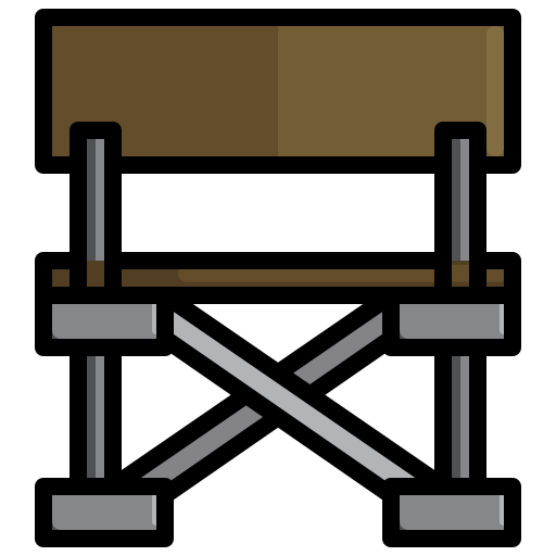 silla de camping Surang Lineal Color icono