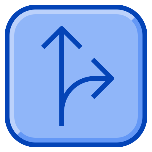 rechts Generic Blue icoon