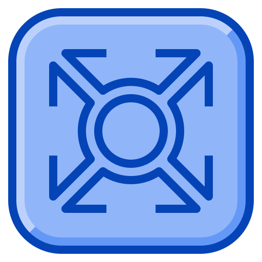 원형 교차로 Generic Blue icon