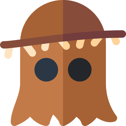 Scarecrow head Basic Rounded Flat icon