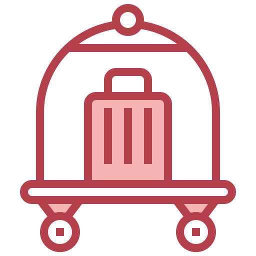 Luggage cart Surang Red icon