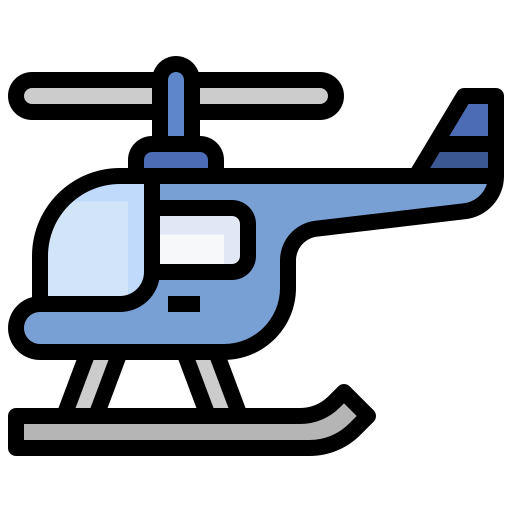 hubschrauber Surang Lineal Color icon