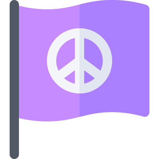 bandeira da paz Basic Rounded Flat Ícone