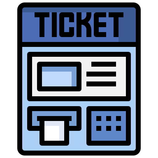 Ticket machine Surang Lineal Color icon