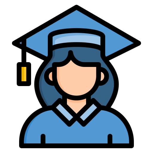 Graduating student Generic Outline Color icon