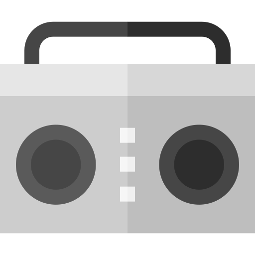 boombox Basic Straight Flat icon