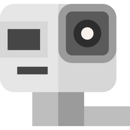sportcamera Basic Straight Flat icoon