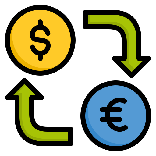 Money exchange Generic Outline Color icon