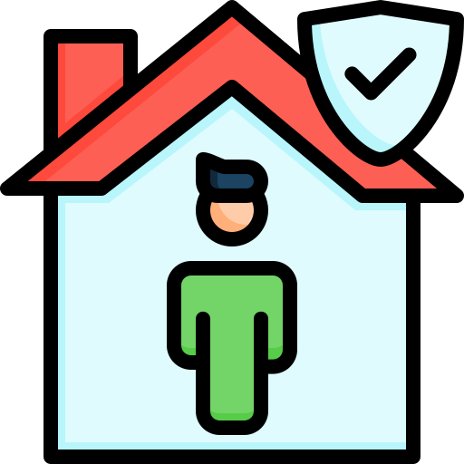 Stay home Generic Outline Color icon