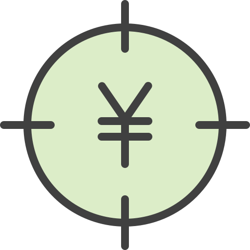 yen Generic Outline Color icono