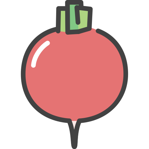 Radish Generic Outline Color icon