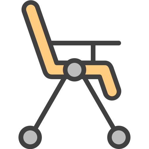 Feeding chair Generic Outline Color icon