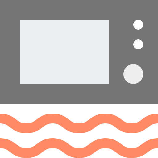 four micro-onde Generic Flat Icône