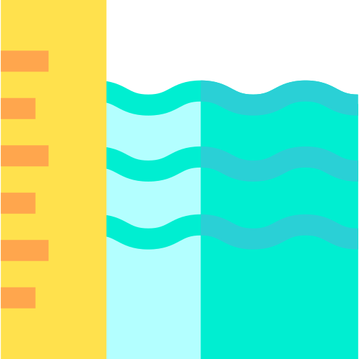 Sea level Basic Straight Flat icon