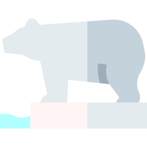 orso polare Basic Straight Flat icona