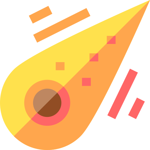 隕石 Basic Straight Flat icon