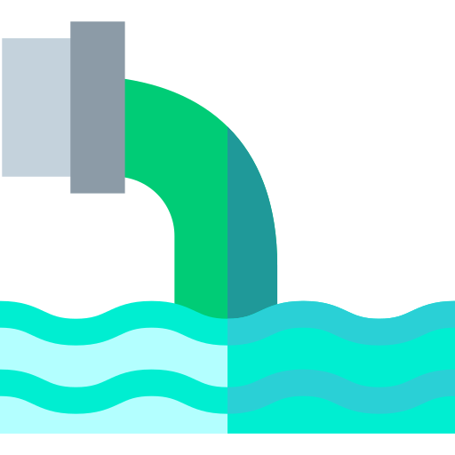 la contaminación del agua Basic Straight Flat icono