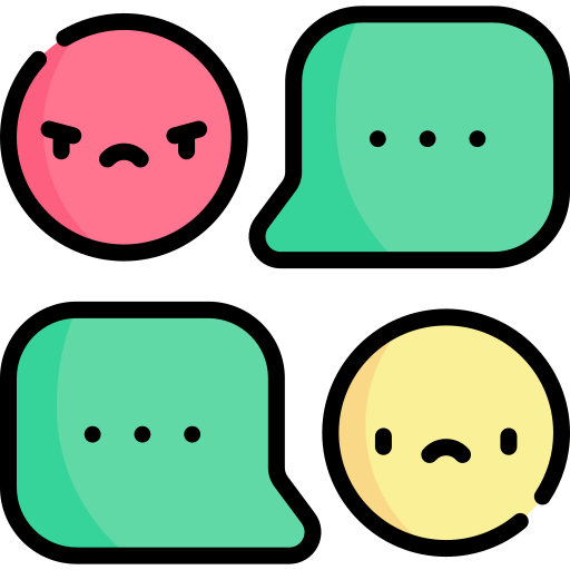 cyber-mobbing Kawaii Lineal color icon