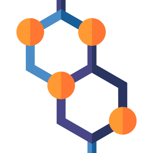 Molecule Basic Straight Flat icon