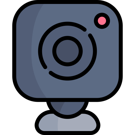 웹 카메라 Kawaii Lineal color icon