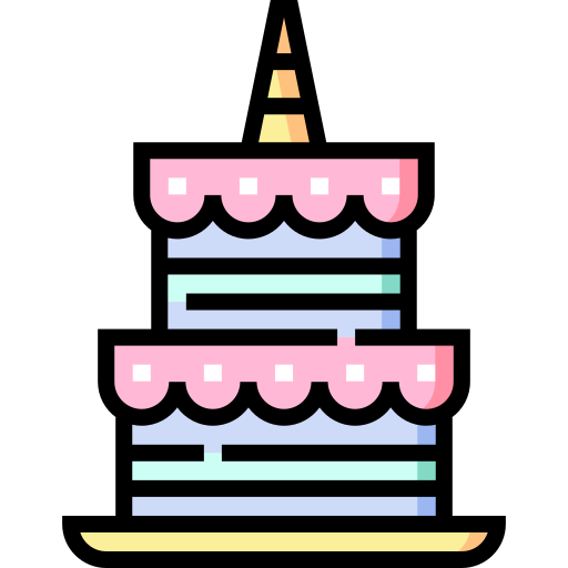 ケーキ Detailed Straight Lineal color icon