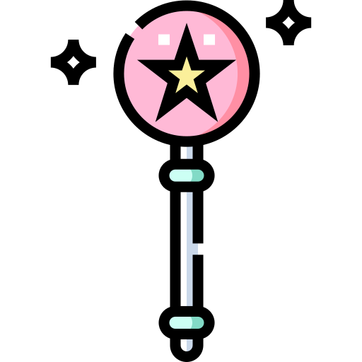 Magic wand Detailed Straight Lineal color icon